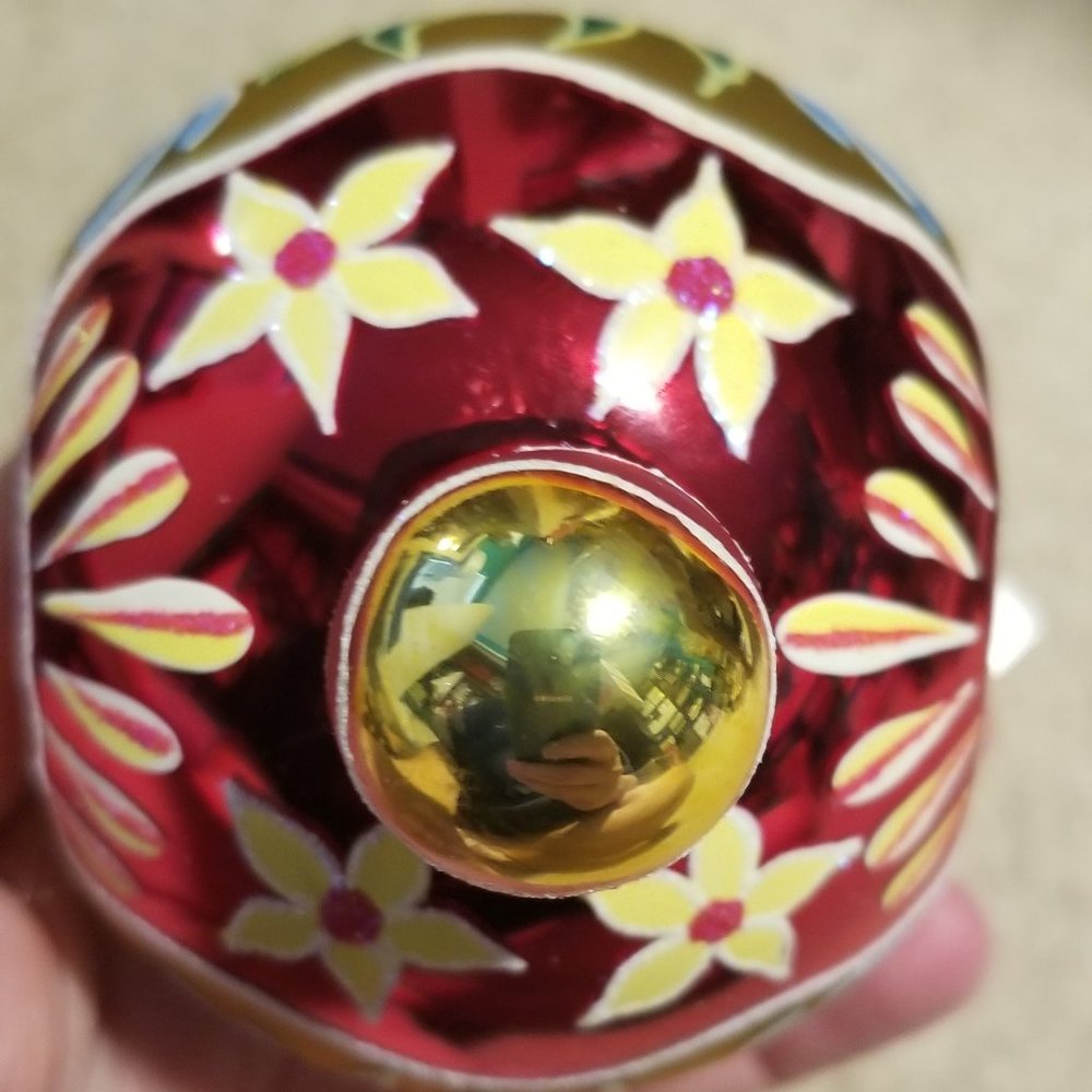 RARE VINTAGE CHRISTOPHER RADKO SUNRISE SERENADE DOUBLE REFLECTOR INDENT ORNAMENT - Picture 3 of 11